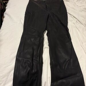 Urban Outfitters Black Faux Leather Trousers
